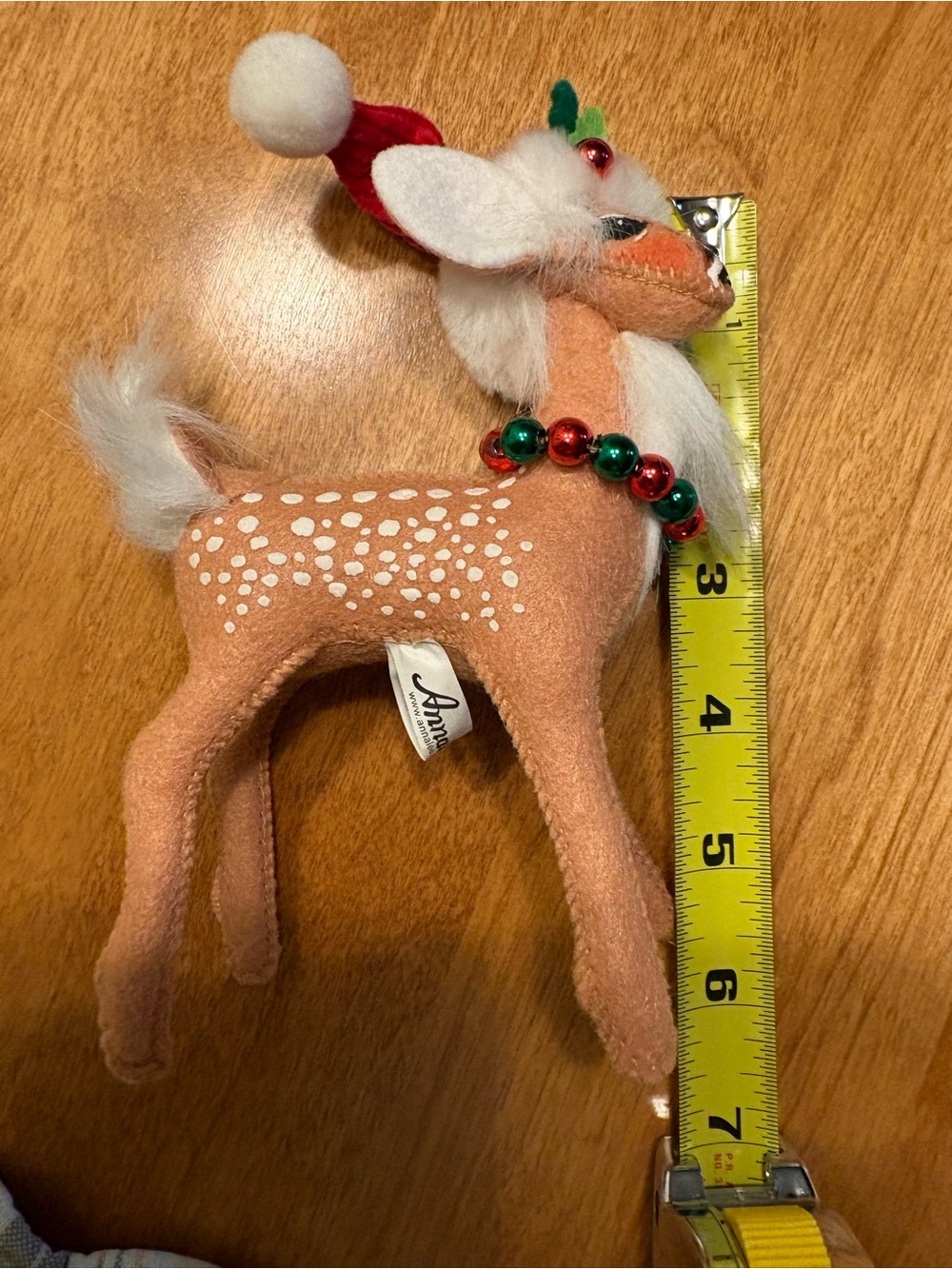 Annalee 2010 Fawn/ Reindeer with Santa Hat - Picture 5 of 7